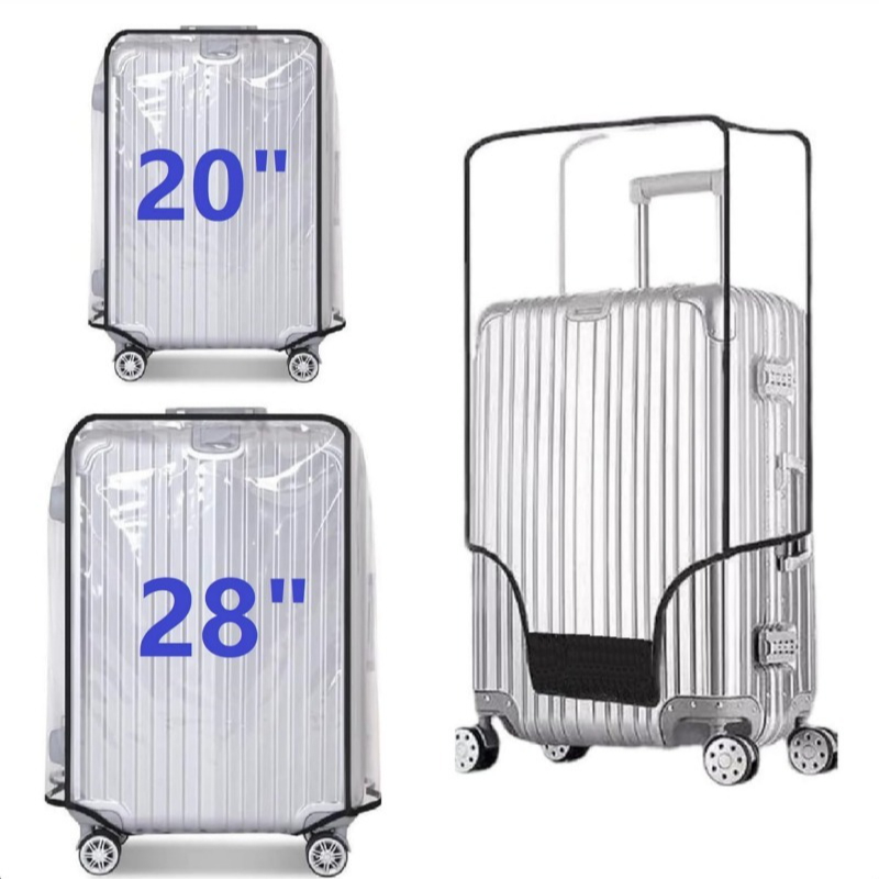 Waterproof Suitcase Cover Protector - Водонепроницаемый пылезащитный чехол на колесиках, прозрачный