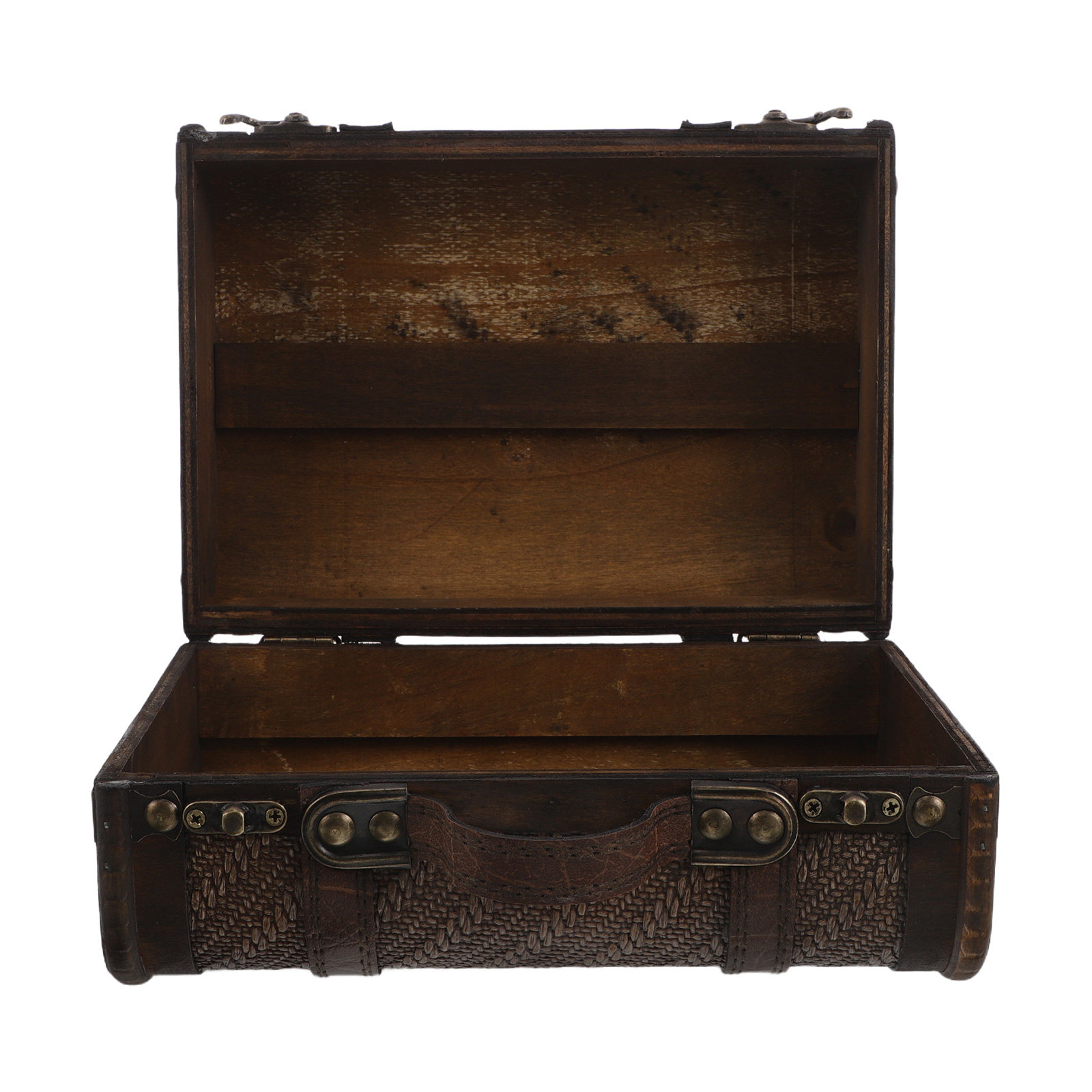 Retro Vintage Trunk Suitcase - Деревянный винтажный чемодан-сундук для хранения, декоративный,