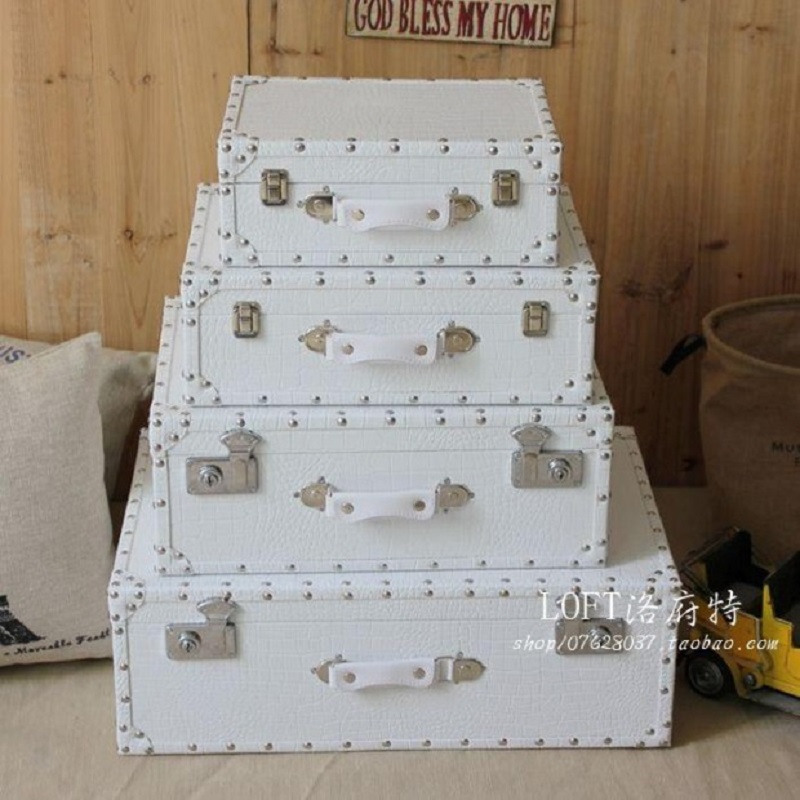Retro Vintage Trunk Suitcase - Дорожный чемодан с узором под крокодиловую