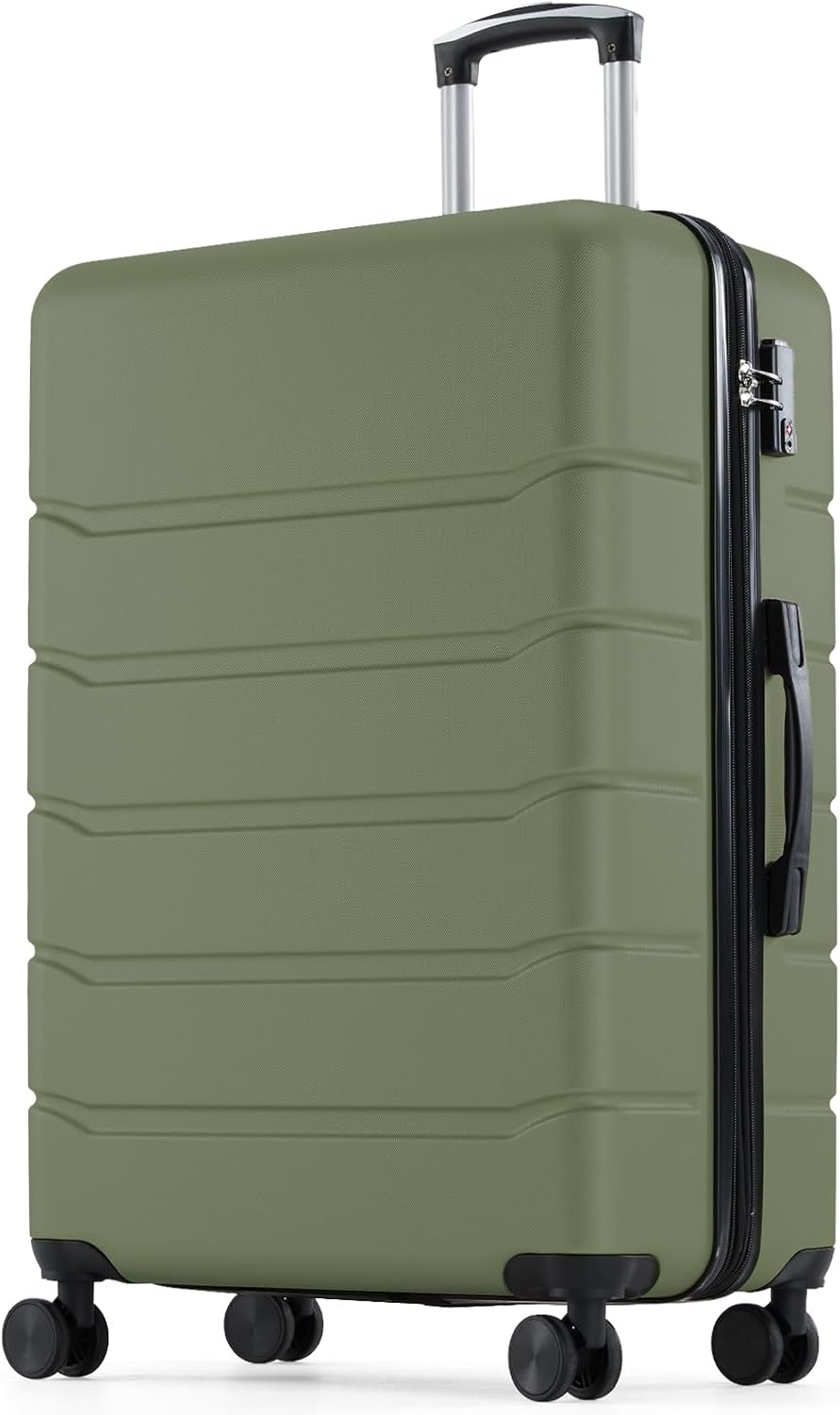 Expandable Hard Shell Luggage Set - 28-дюймовый чемодан для ручной клади, жесткий