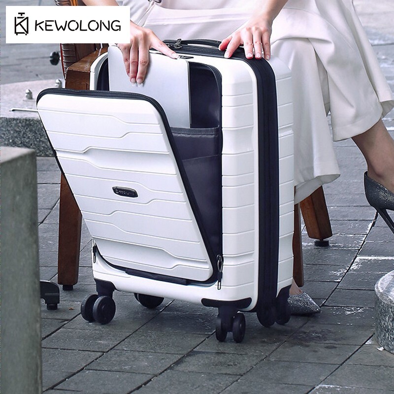 Cabin Size Lightweight Travel Trolley - 20-дюймовый чемодан с передним открытием для