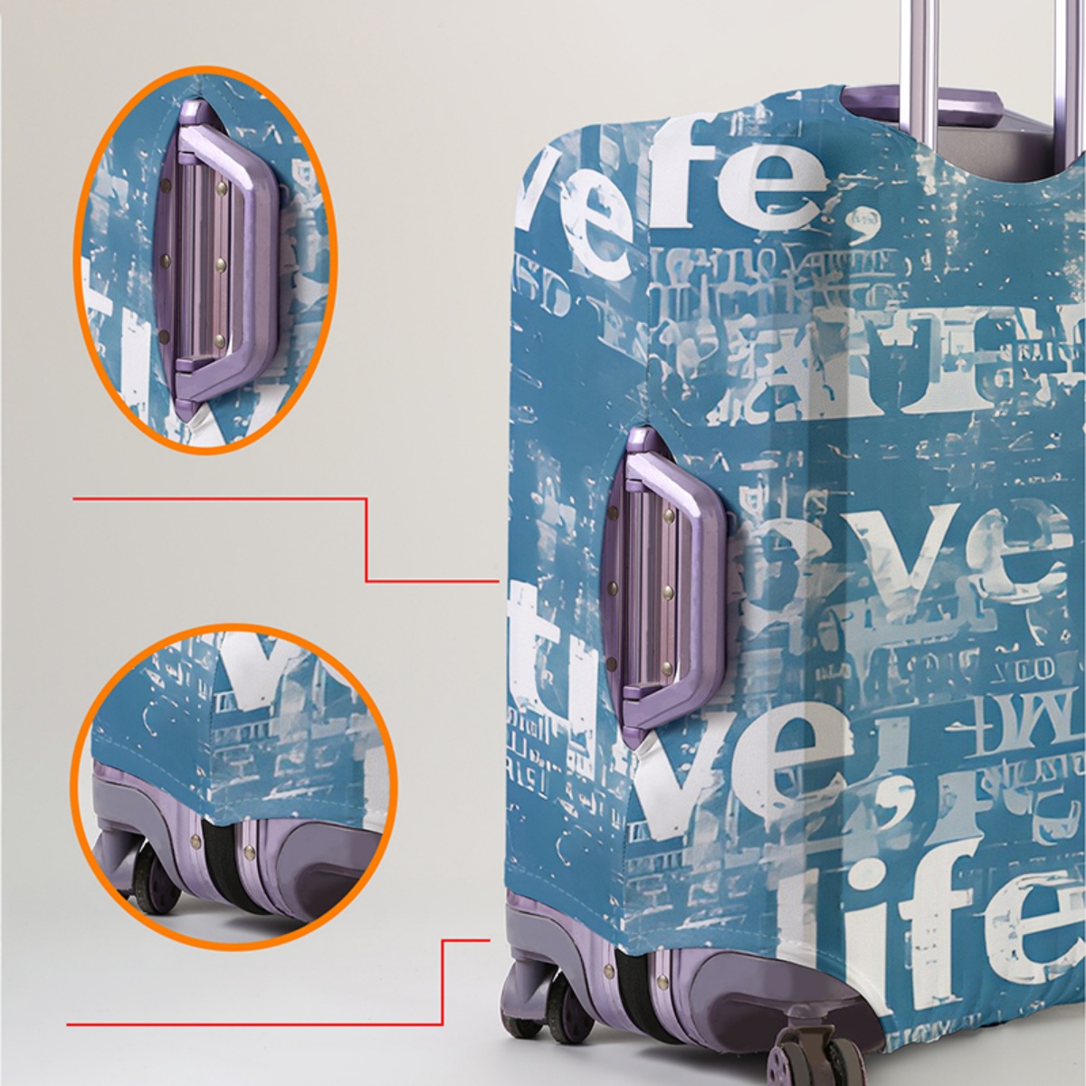 Защитный чехол для багажа, эла – обзор и цена Waterproof Suitcase Cover Protector