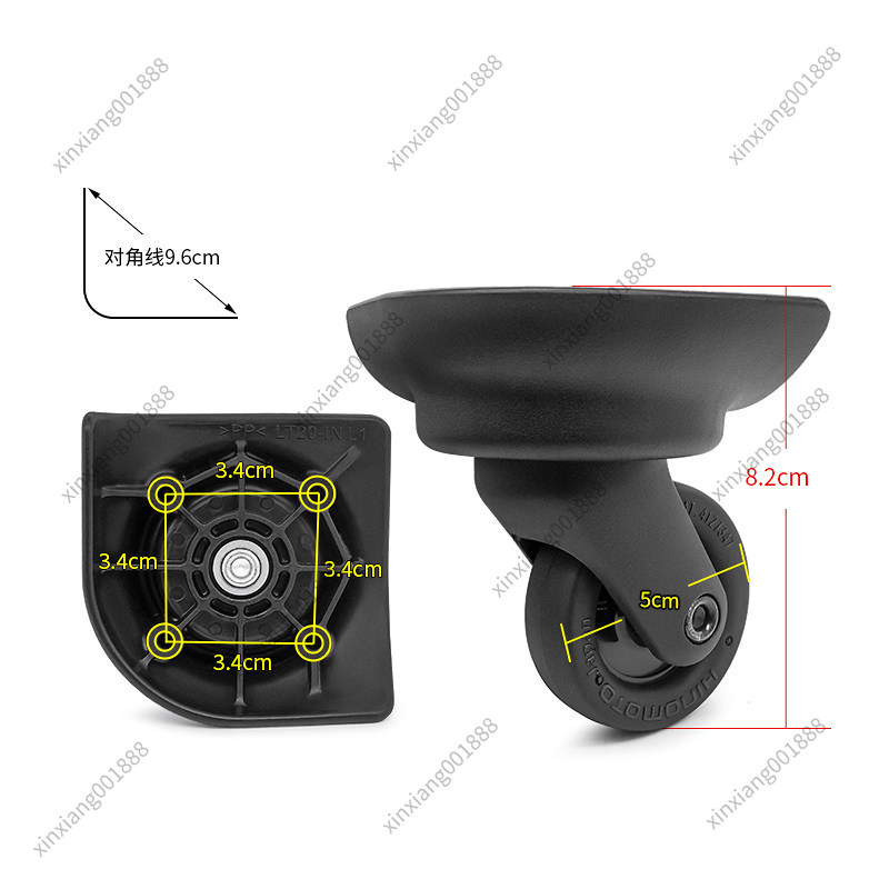 Запасные колеса для чемоданов  – обзор и цена Silent Replacement Luggage Wheels