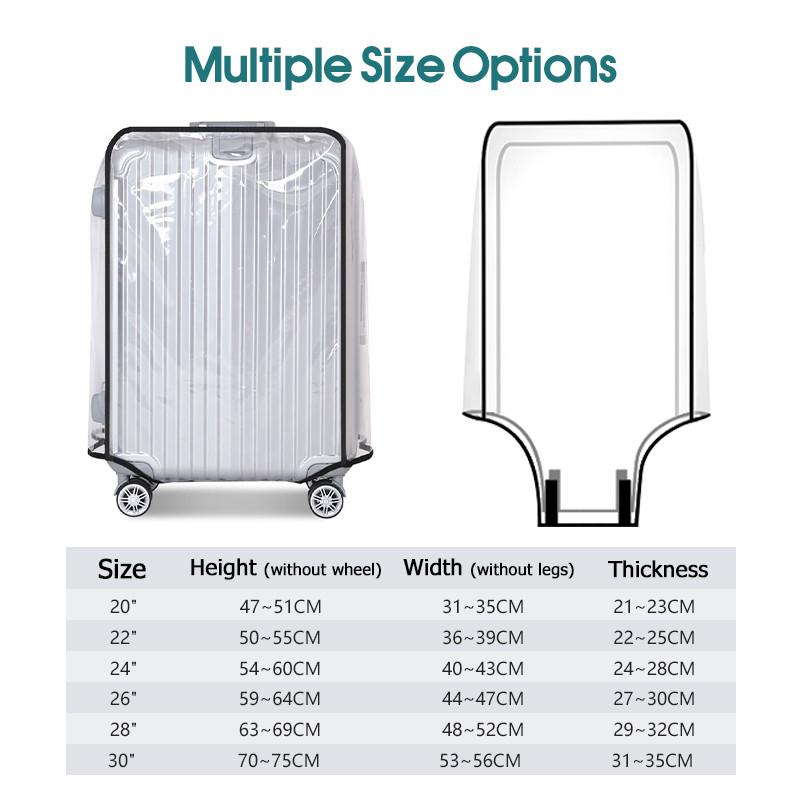 Прозрачный чехол для багажа, в – обзор и цена Luggage Protective Cover Transparent