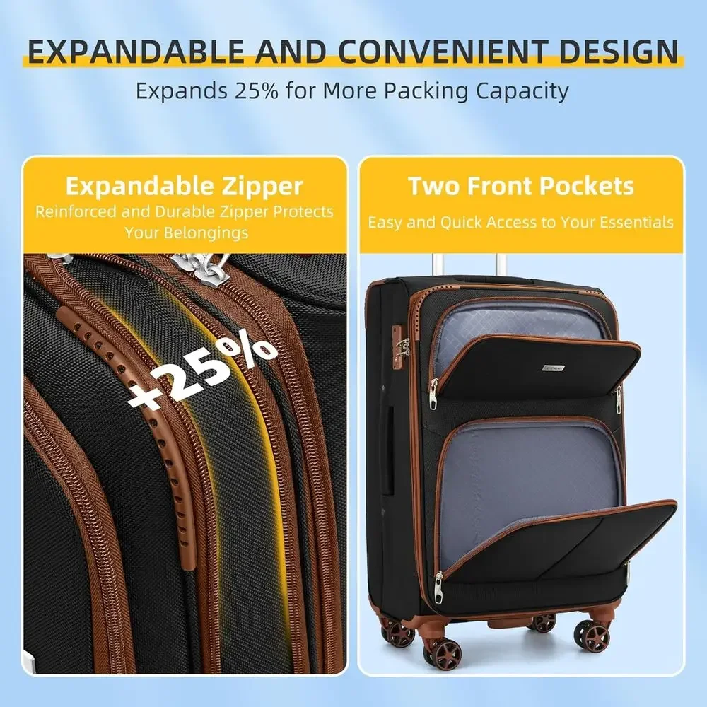 Набор из 5 расширяемых чемодан – обзор и цена Expandable Hard Shell Luggage Set