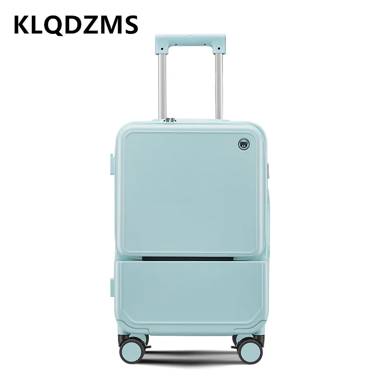 KLQDZMS чемодан с алюминиевой  – обзор и цена Front Opening Laptop Luggage 24 Inch