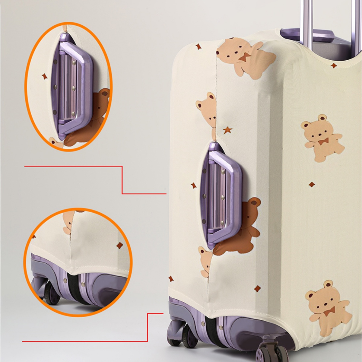 Защитный чехол для багажа, эла – обзор и цена Waterproof Suitcase Cover Protector