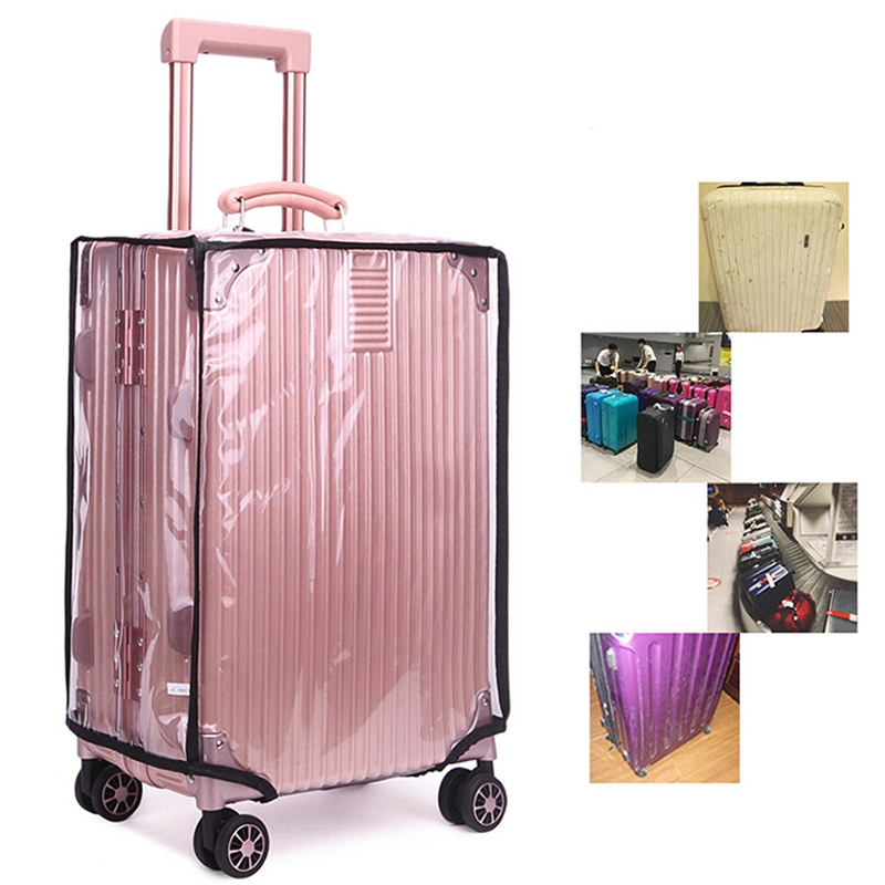 Защитный чехол из ПВХ для чемо – обзор и цена Luggage Protective Cover Transparent