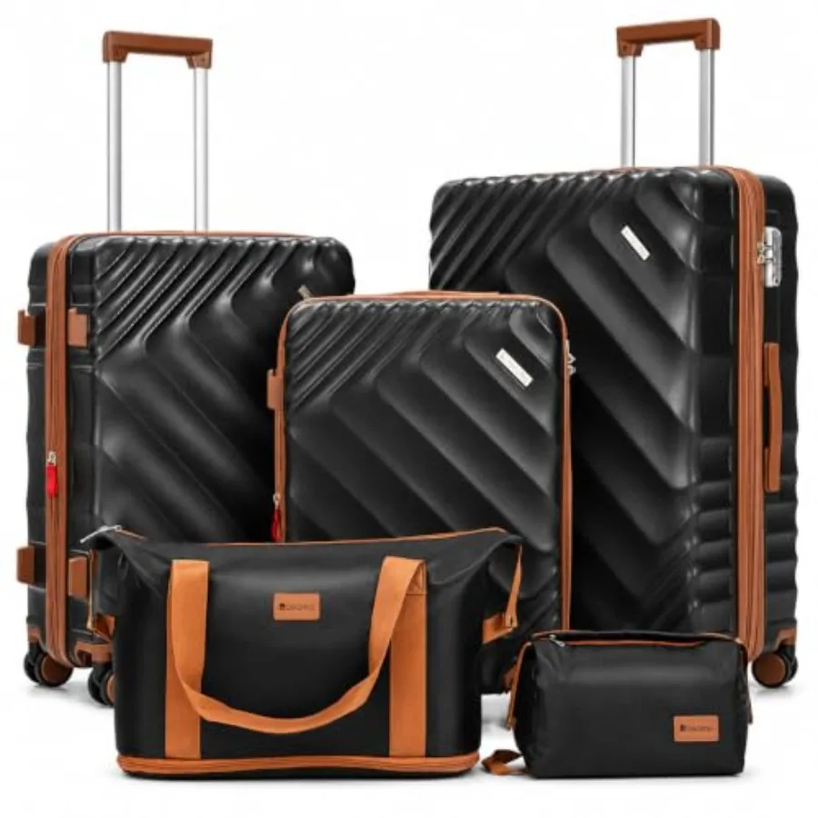 Набор из 5 жестких расширяемых – обзор и цена Expandable Hard Shell Luggage Set