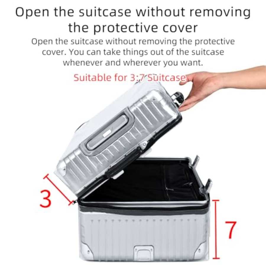 Прозрачный защитный чехол Veki – обзор и цена Luggage Protective Cover Transparent