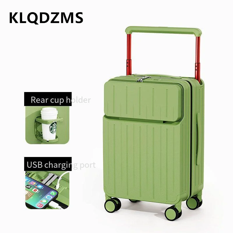 Чемодан KLQDZMS с передним отк – обзор и цена Front Opening Laptop Luggage 24 Inch