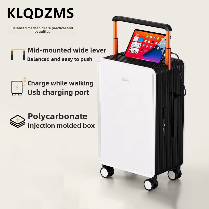 KLQDZMS Чемодан ABS + ПК Посад – обзор и цена Spinner Wheel Rolling Suitcase 20 Inch