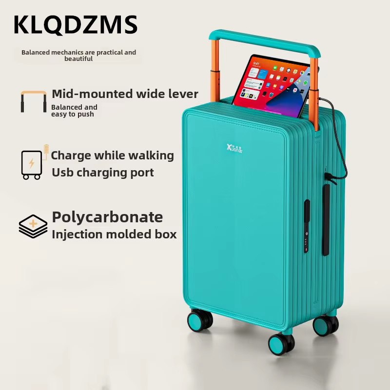 KLQDZMS Чемодан ABS + ПК Посад – обзор и цена Spinner Wheel Rolling Suitcase 20 Inch