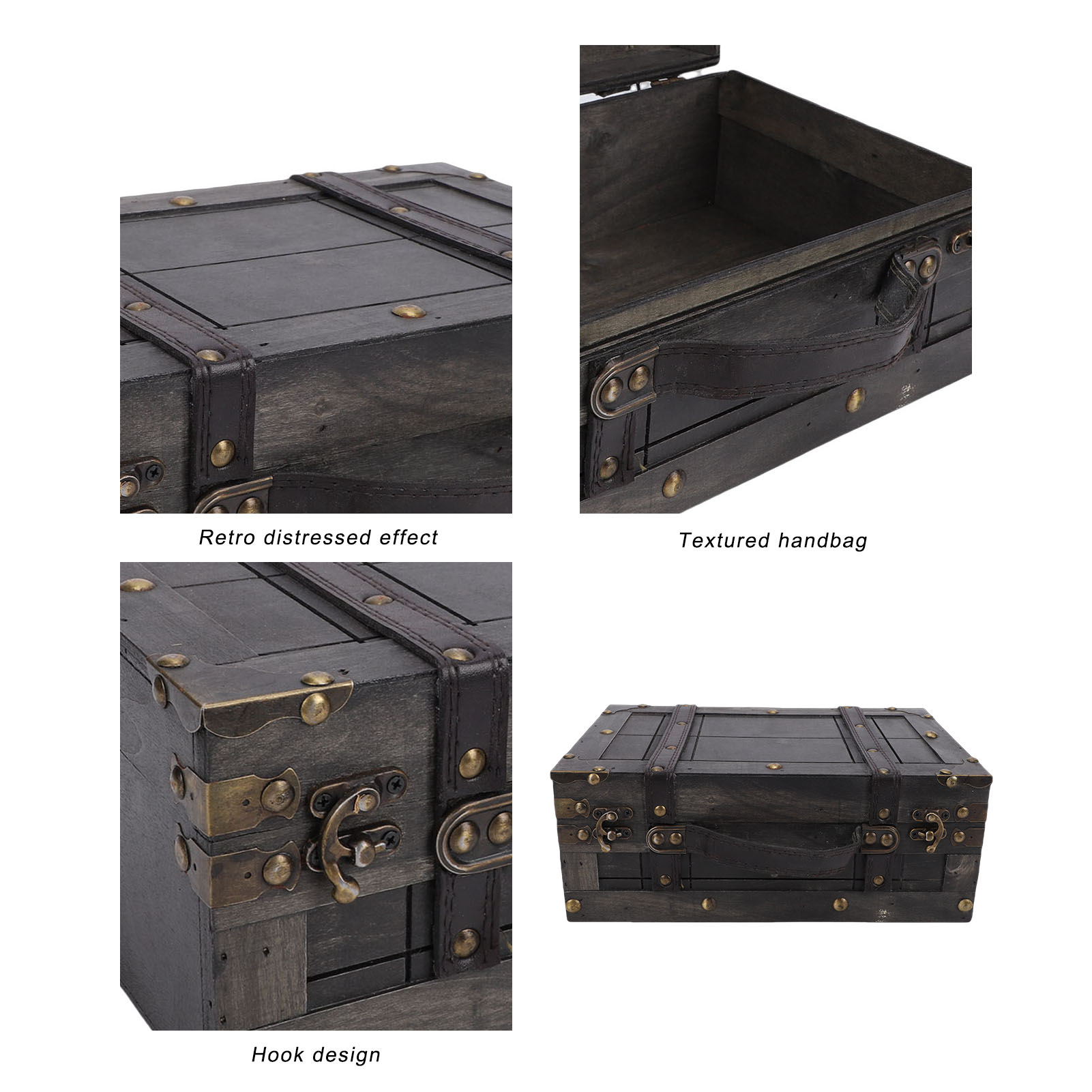 Деревянный сундук для хранения – обзор и цена Retro Vintage Trunk Suitcase