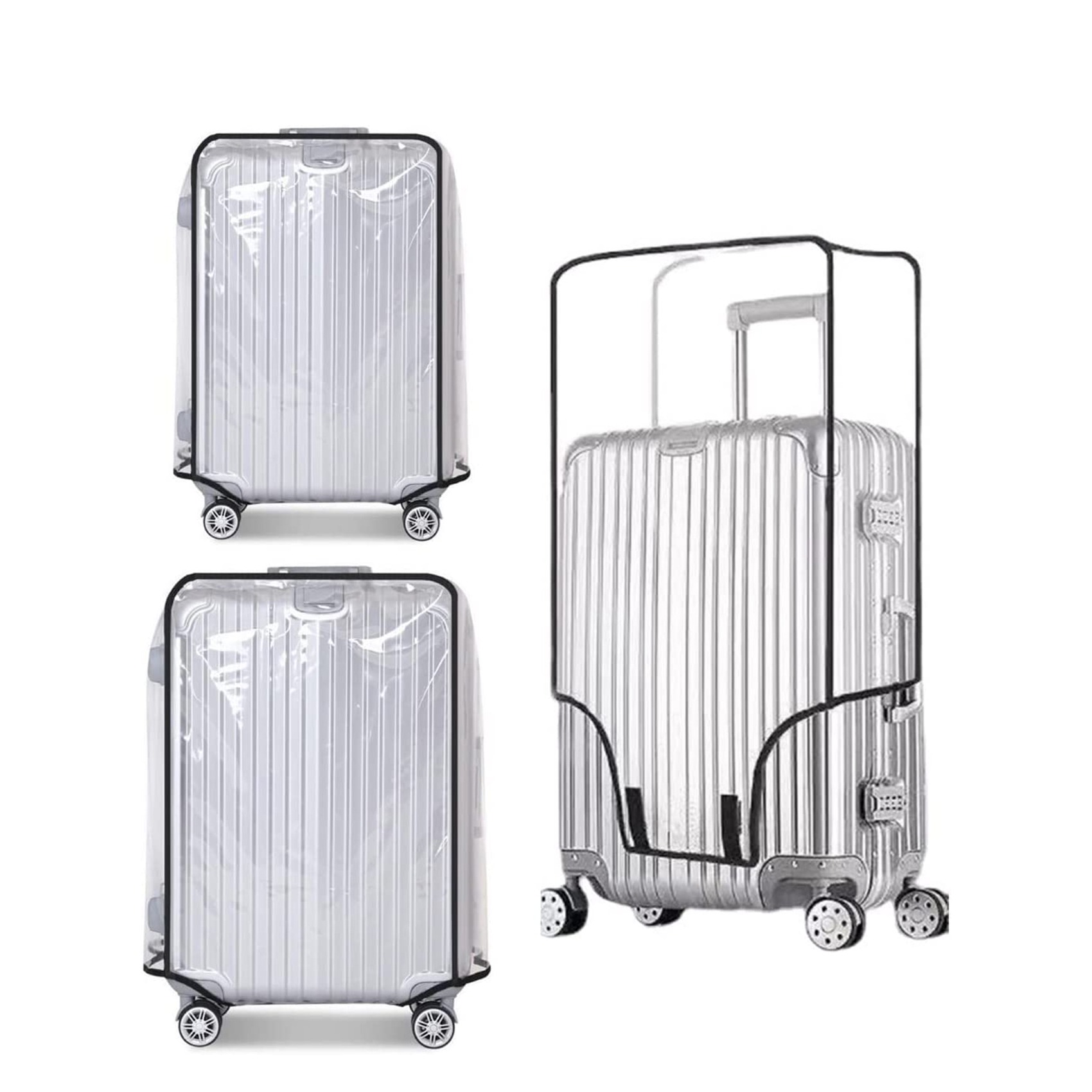 Новый полностью прозрачный чех – обзор и цена Waterproof Suitcase Cover Protector