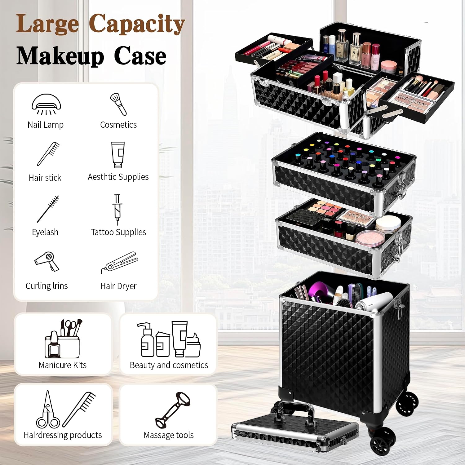 Передвижной кейс для макияжа,  – обзор и цена Luggage
