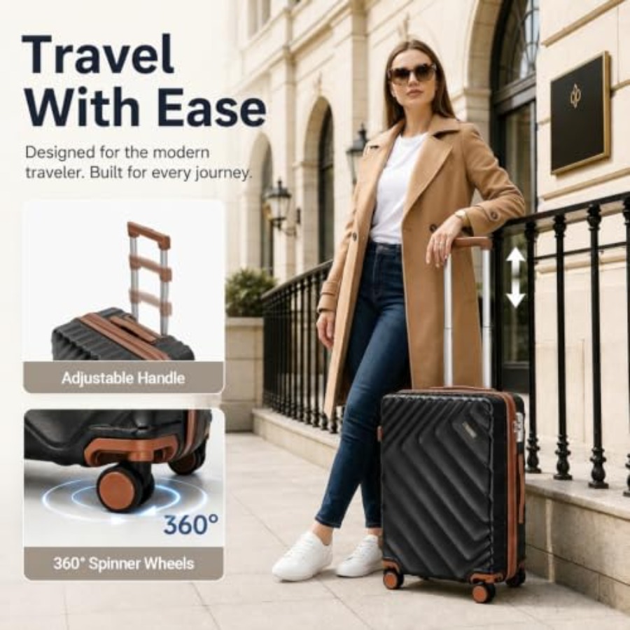 Набор из 6 предметов жесткого  – обзор и цена Expandable Hard Shell Luggage Set