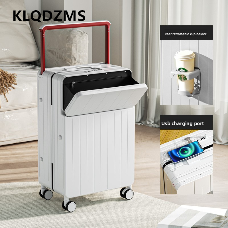 KLQDZMS Многофункциональный че – обзор и цена Front Opening Laptop Luggage 24 Inch