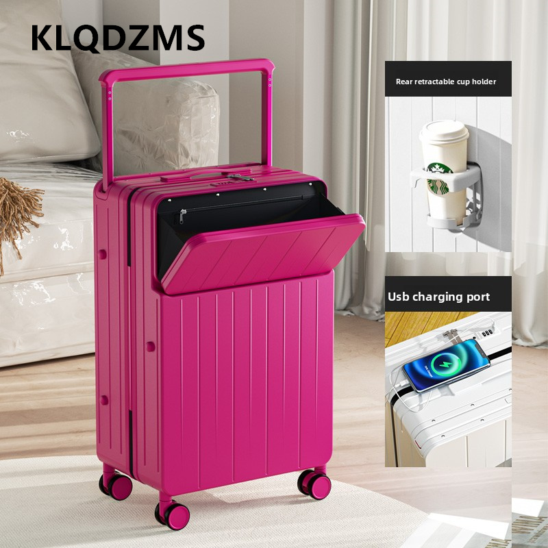 KLQDZMS Многофункциональный че – обзор и цена Front Opening Laptop Luggage 24 Inch