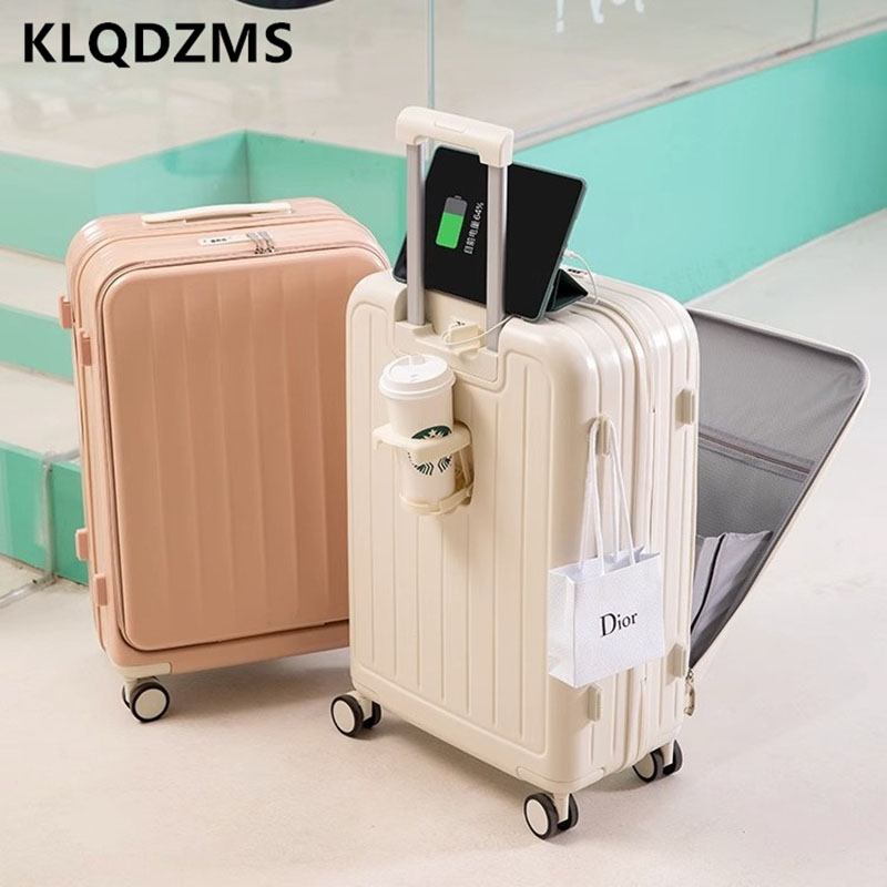 Многофункциональный чемодан KL – обзор и цена Front Opening Laptop Luggage 24 Inch