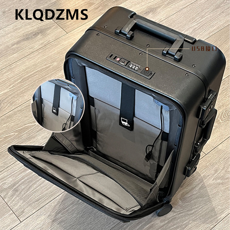 Чемодан из ткани Оксфорд KLQDZ – обзор и цена Spinner Wheel Rolling Suitcase 20 Inch