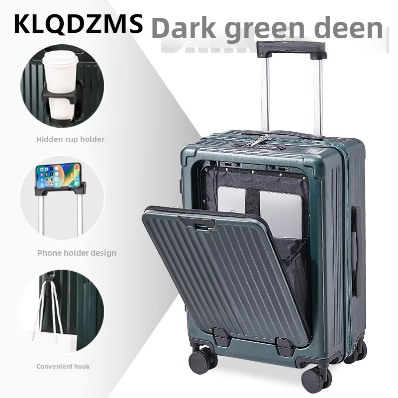 Чемодан для ноутбука KLQDZMS 2 – обзор и цена Front Opening Laptop Luggage 24 Inch