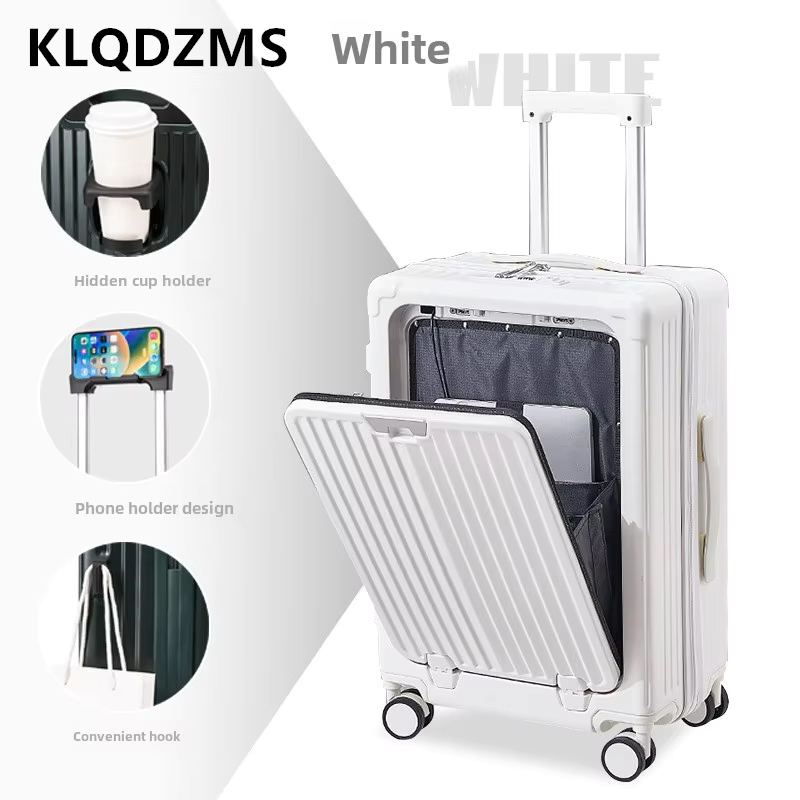 Чемодан для ноутбука KLQDZMS 2 – обзор и цена Front Opening Laptop Luggage 24 Inch