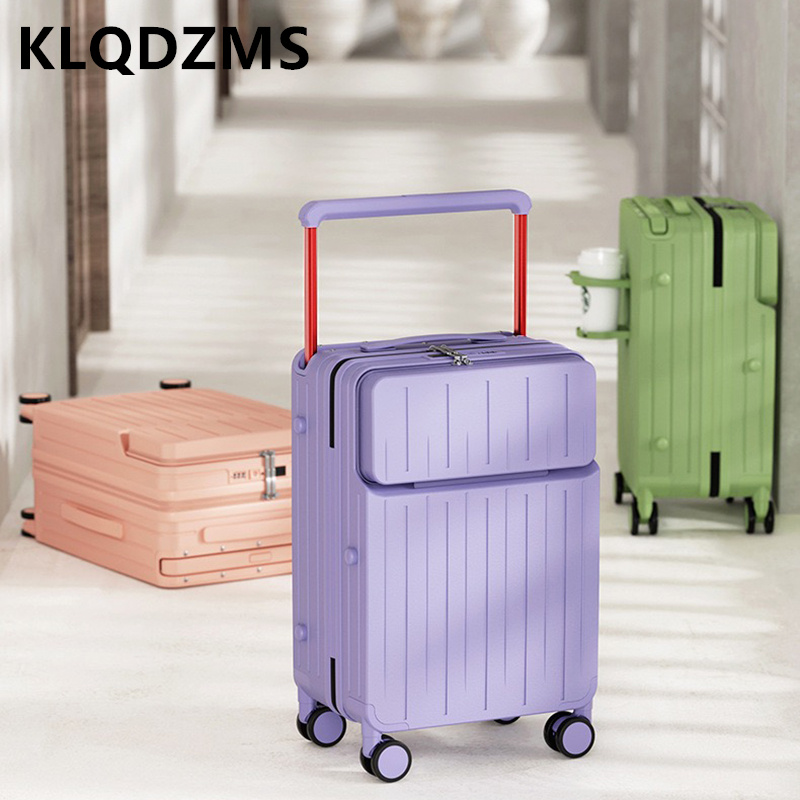 KLQDZMS 24-дюймовый чемодан с  – обзор и цена Front Opening Laptop Luggage 24 Inch