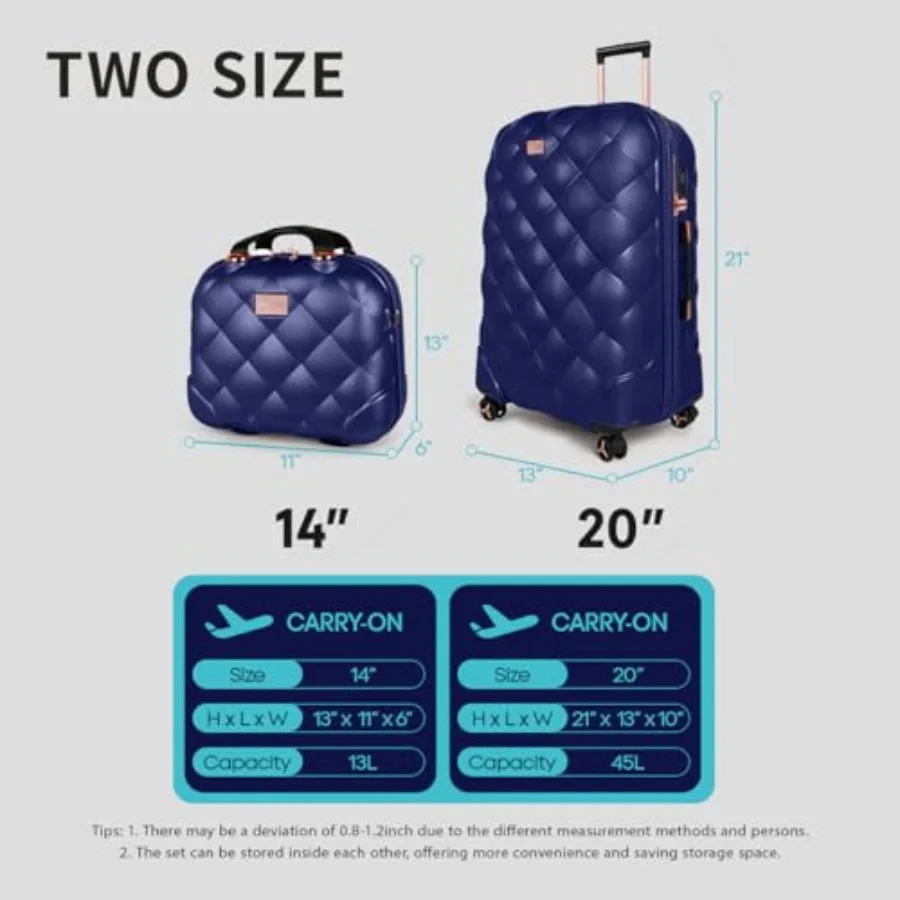 Комплект из двух чемоданов, 14 – обзор и цена Expandable Hard Shell Luggage Set