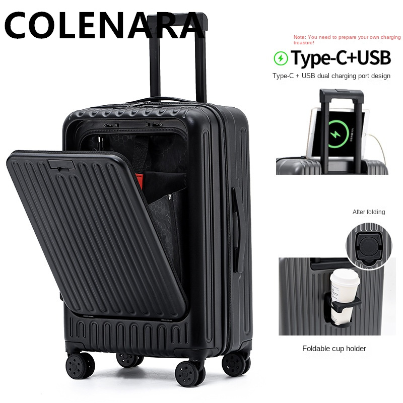 Чемодан COLENARA 20/24/26 дюйм – обзор и цена Front Opening Laptop Luggage 24 Inch