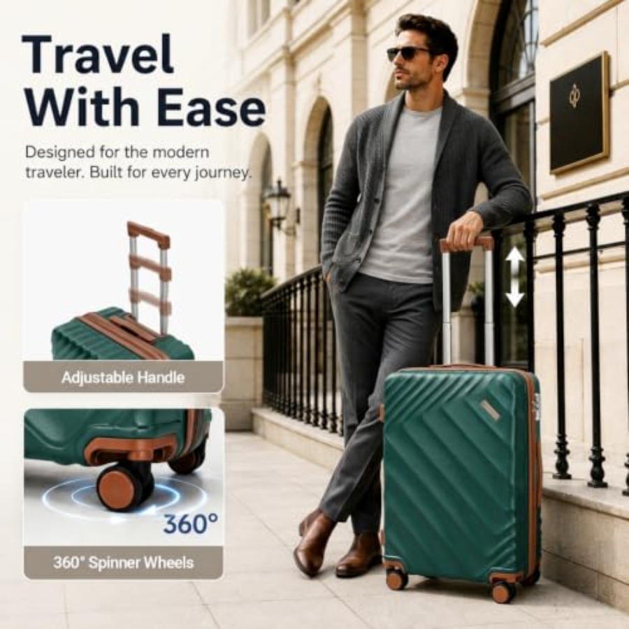 Набор из 5 жестких расширяемых – обзор и цена Expandable Hard Shell Luggage Set