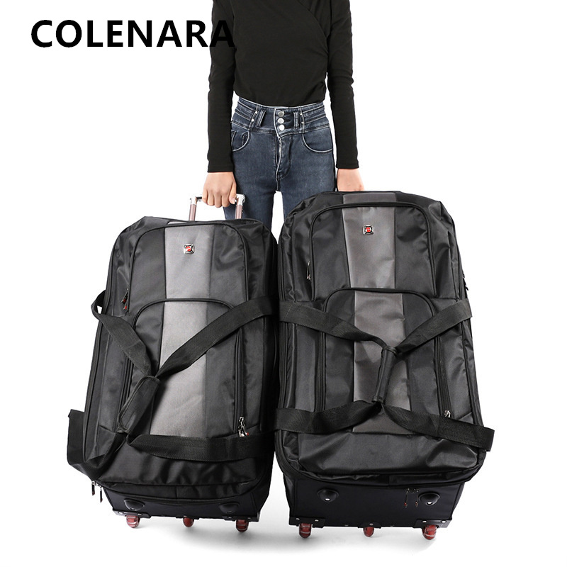 Сумка-тележка COLENARA большой – обзор и цена Foldable Rolling Luggage Bag