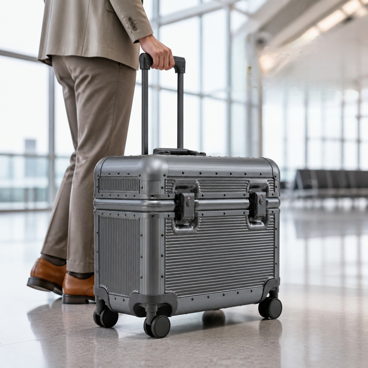 Чемодан Bunnyfly 20 дюймов для – обзор и цена Aluminum Frame Carry On Luggage