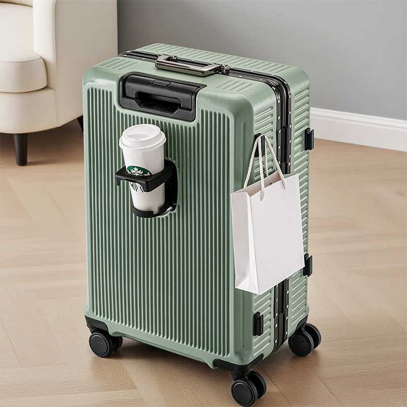 Чемодан с паролем в алюминиево – обзор и цена Spinner Wheel Rolling Suitcase 20 Inch