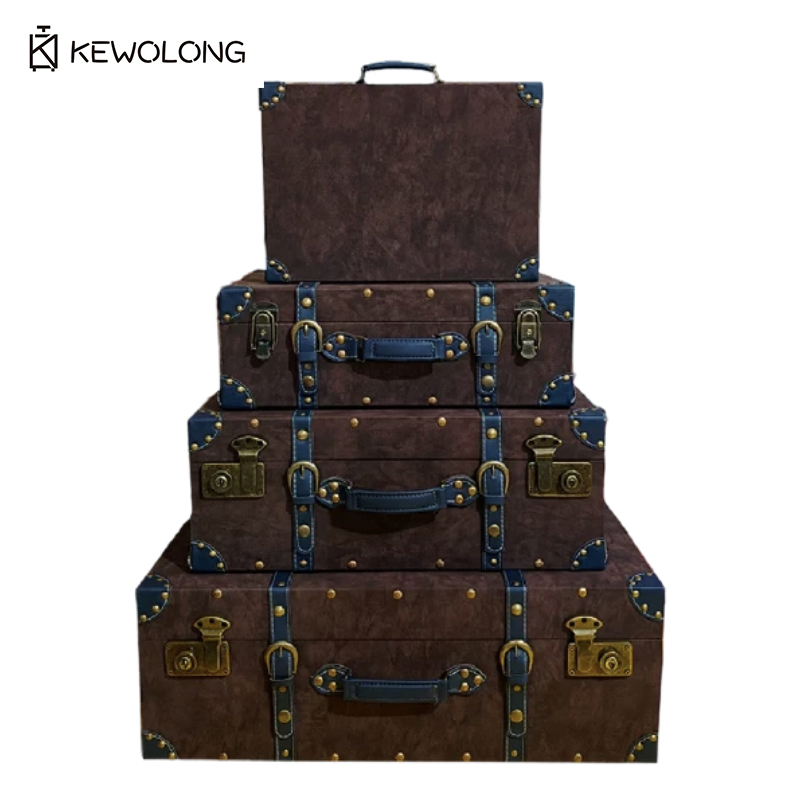 Винтажный кожаный чемодан-орга – обзор и цена Retro Vintage Trunk Suitcase