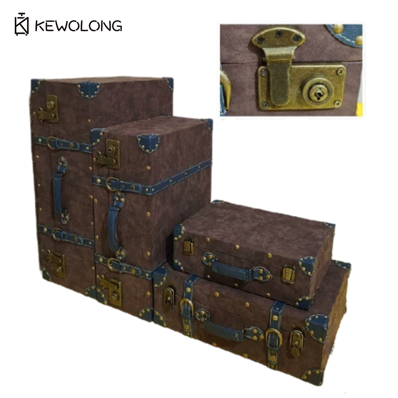 Винтажный кожаный чемодан-орга – обзор и цена Retro Vintage Trunk Suitcase