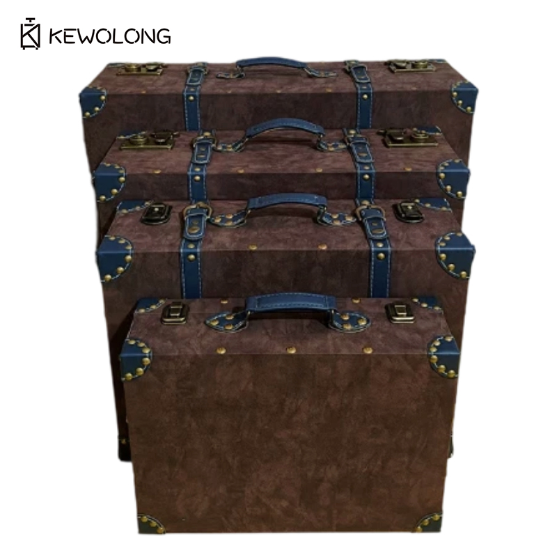 Винтажный кожаный чемодан-орга – обзор и цена Retro Vintage Trunk Suitcase