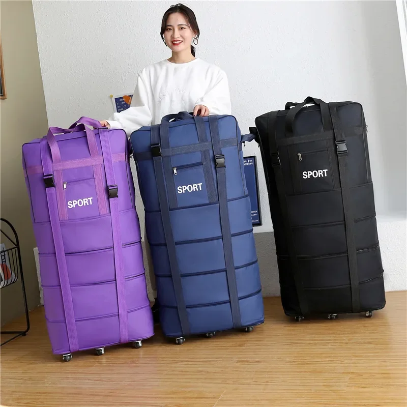 Плюс сумка в клетку авиакомпан – обзор и цена Foldable Rolling Luggage Bag